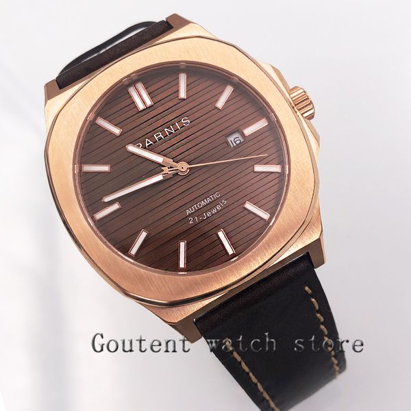 45mm coffee dial miyota 821a sapphire glass automatic movement mens watch date day windows, Slivery;brown
45mm coffee dial miyota 821a sapphire glass automatic movement mens watch date day windows, Slivery;brown