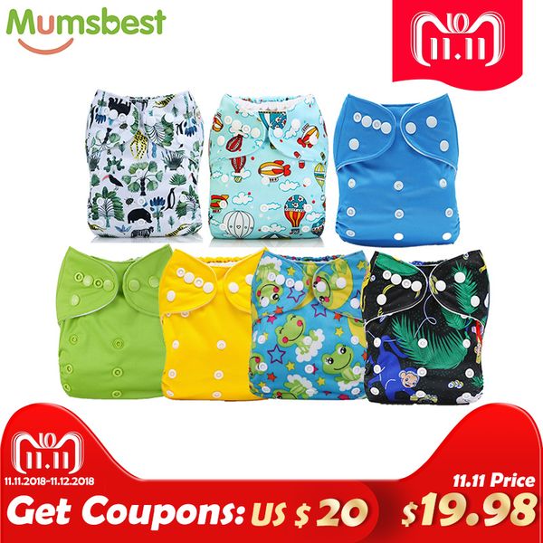 mums 7pcs/pack washable pocket diaper cover adjustable baby nappy reusable available 0-2years 3-15kg
mums 7pcs/pack washable pocket diaper cover adjustable baby nappy reusable available 0-2years 3-15kg
