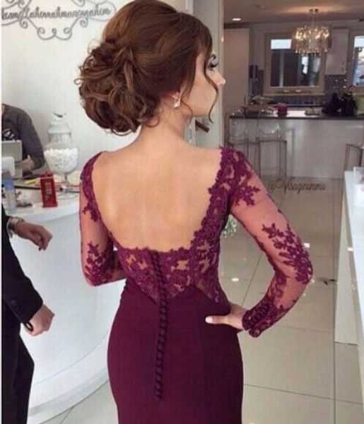 

grape mermaid bridesmaid dresses long sleeves sweep train wedding party dresses applique with sequins bridesmaid gowns cheap, White;pink