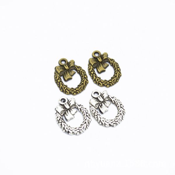 1000 pcs of christmas wreath charms pendant in small size 12*16mm 3 colors good for christmas jewelry, Bronze;silver
1000 pcs of christmas wreath charms pendant in small size 12*16mm 3 colors good for christmas jewelry, Bronze;silver