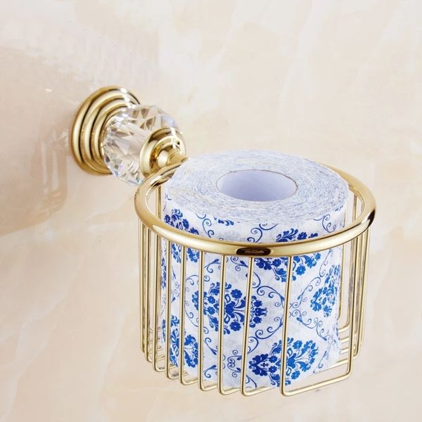 Paper Holders Gold Crystal Wall Mounted Bathroom Accessories Toilet Paper Holders Black Bathroom WC Basket Tissue Holder
Paper Holders Gold Crystal Wall Mounted Bathroom Accessories Toilet Paper Holders Black Bathroom WC Basket Tissue Holder