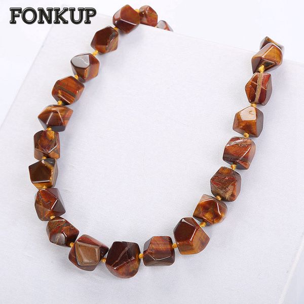 fonkup hyperbole women necklace tiger eye stone pendant jewelry men short chains geometric engrave accessories rope undertale, Silver
fonkup hyperbole women necklace tiger eye stone pendant jewelry men short chains geometric engrave accessories rope undertale, Silver