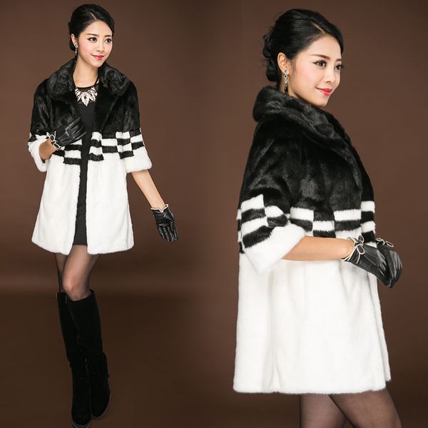 korean style luxury winter ladies fur overcoat medium-long fashion faux fox fur coat female warm outerwear parkas, Black
korean style luxury winter ladies fur overcoat medium-long fashion faux fox fur coat female warm outerwear parkas, Black