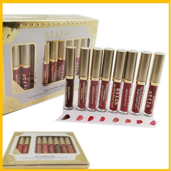 2018 stila star-studded eight liquid lipstick set stay all days 8pcs box long lasting creamy shimmer liquid lip gloss stila eyeshadow
2018 stila star-studded eight liquid lipstick set stay all days 8pcs box long lasting creamy shimmer liquid lip gloss stila eyeshadow