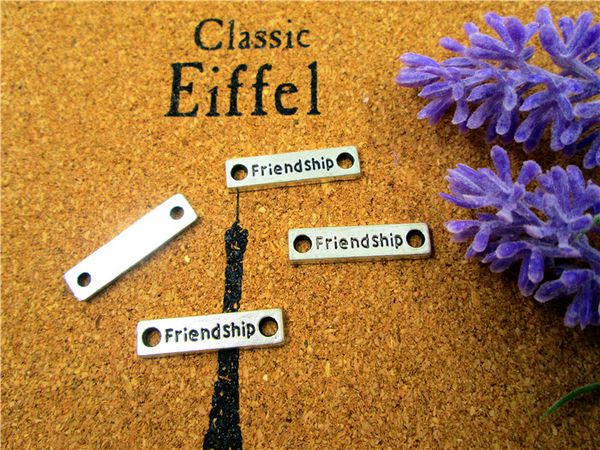 90 pcs - friendship charm, friendship connector, antique silver/bronze, fittings, accessories, diy supplies, 25*5mm, Bronze;silver
90 pcs - friendship charm, friendship connector, antique silver/bronze, fittings, accessories, diy supplies, 25*5mm, Bronze;silver