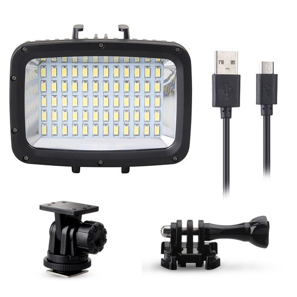 60pcs led 1800lm underwater 40m diving lamp waterproof video led light for dslr gopro xiaomi yi sports action camera
60pcs led 1800lm underwater 40m diving lamp waterproof video led light for dslr gopro xiaomi yi sports action camera