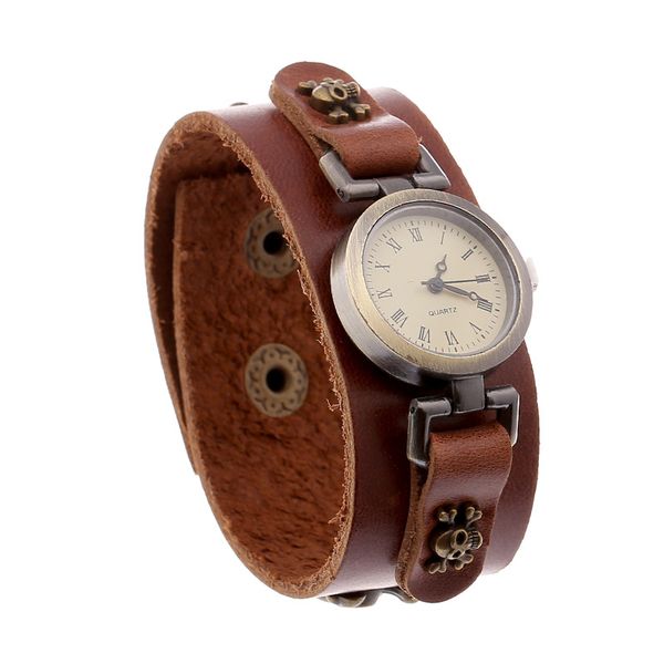 relogio digital men's leather watch cuff wrist watch width 27mm skull design punk style watches 2018 new fashion, Slivery;brown
relogio digital men's leather watch cuff wrist watch width 27mm skull design punk style watches 2018 new fashion, Slivery;brown