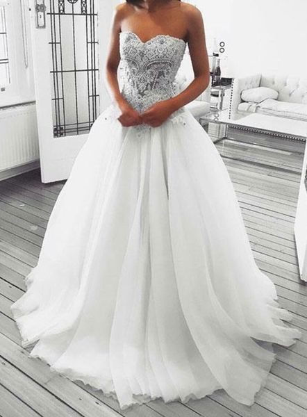 selling sleeveless sweetheart white wedding dresses with appliques bridal gowns in stock zipper up sweep train wedding gown
selling sleeveless sweetheart white wedding dresses with appliques bridal gowns in stock zipper up sweep train wedding gown