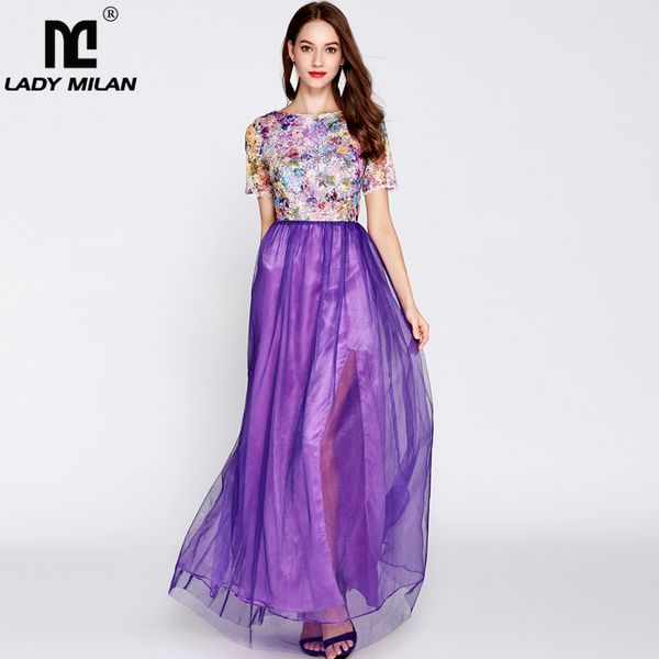 new collection women's o neck short sleeves embroidery bodice patchwork fashion elegant prom designer runway long dresses, White;black
new collection women's o neck short sleeves embroidery bodice patchwork fashion elegant prom designer runway long dresses, White;black