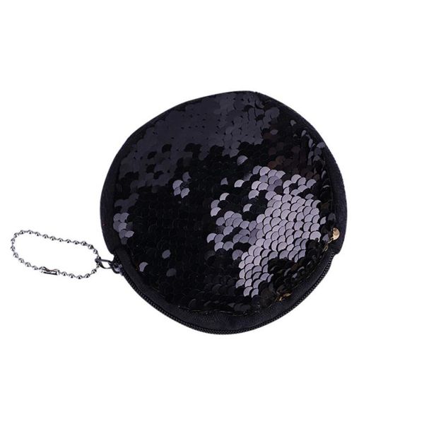 #5001 2018 sell well sequin women fashion solide zippeer circular double color sequins bag coin wallet ladies purse pouch, Red;black
#5001 2018 sell well sequin women fashion solide zippeer circular double color sequins bag coin wallet ladies purse pouch, Red;black