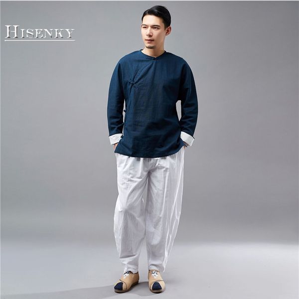 hisenky 2018 men's shirt autumn chinese traditional o-neck pull sleeves pure linen long sleeve shirt ethnic style tang suit, White;black
hisenky 2018 men's shirt autumn chinese traditional o-neck pull sleeves pure linen long sleeve shirt ethnic style tang suit, White;black
