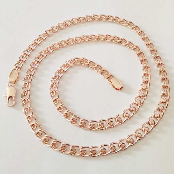 1 piece new fashion rose gold color jewelry men jewelry necklace copper 5mm 60cm long women men necklace factory direct, Silver
1 piece new fashion rose gold color jewelry men jewelry necklace copper 5mm 60cm long women men necklace factory direct, Silver