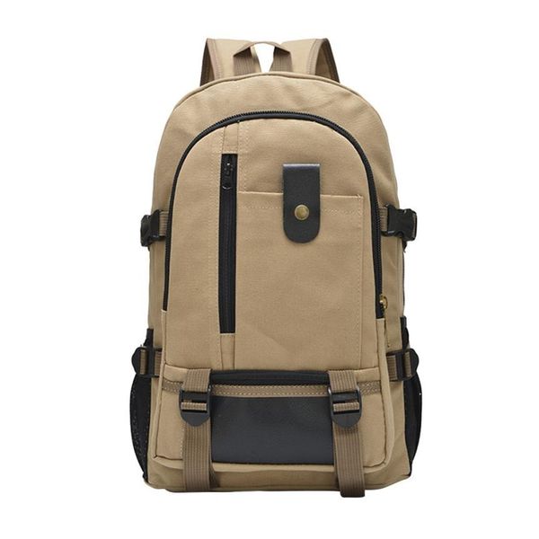large capacity backpack waterproof backpack soft backpacks leisure travel canvas student satche daypack drop ship#20