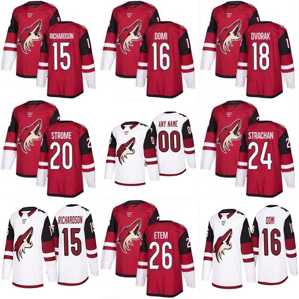 2017-2018 Season 15 Brad Richardson 16 Max Domi 18 Christian Dvorak 20 Dylan Strome 21 Derek Stepan Arizona Coyotes Custom Hockey Jerseys
2017-2018 Season 15 Brad Richardson 16 Max Domi 18 Christian Dvorak 20 Dylan Strome 21 Derek Stepan Arizona Coyotes Custom Hockey Jerseys