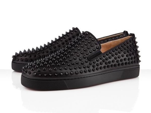 designs fashion spike loafer dress shoes red bottom sneaker luxury party wedding shoes genuine leather spikes lace-up casual shoes, Black
designs fashion spike loafer dress shoes red bottom sneaker luxury party wedding shoes genuine leather spikes lace-up casual shoes, Black