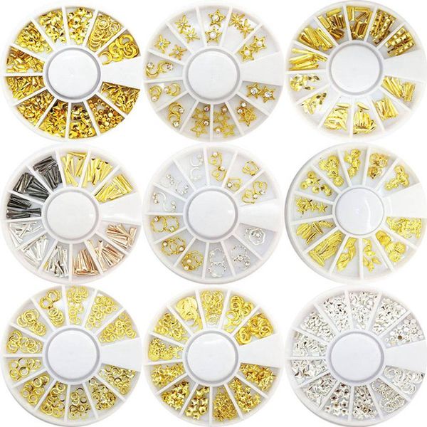 multi shaped design rivet alloy metal charm decoration nail art tips cylinder studs 3d rhinestone diy manicure tools, Silver;gold
multi shaped design rivet alloy metal charm decoration nail art tips cylinder studs 3d rhinestone diy manicure tools, Silver;gold