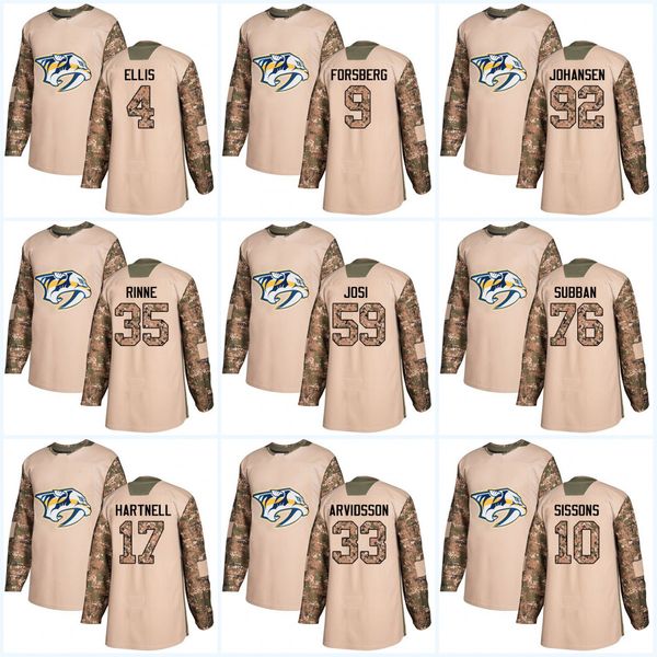 Youth 2017 Veterans Day Nashville Predators 59 Roman Josi 9 Filip Forsberg 76 P.K. Subban 92 Ryan Johansen Pekka Rinne Hockey jersey
Youth 2017 Veterans Day Nashville Predators 59 Roman Josi 9 Filip Forsberg 76 P.K. Subban 92 Ryan Johansen Pekka Rinne Hockey jersey