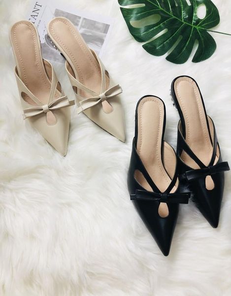 2018 new list personality trend temperament pointed leather shoes high-heeled shallow mouth half slippers wear muler shoes, Black
2018 new list personality trend temperament pointed leather shoes high-heeled shallow mouth half slippers wear muler shoes, Black