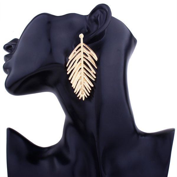 big leaf drop earrings gold color dangle earrings for women jewelry statement earrings 2018 fashion jewelry, Silver
big leaf drop earrings gold color dangle earrings for women jewelry statement earrings 2018 fashion jewelry, Silver