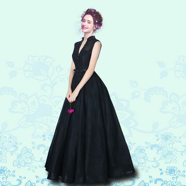 2020 romance high neck black evening dresses beaded lace sash corset formal gowns long south african prom dress celebrity gowns cheap, Black;red
2020 romance high neck black evening dresses beaded lace sash corset formal gowns long south african prom dress celebrity gowns cheap, Black;red