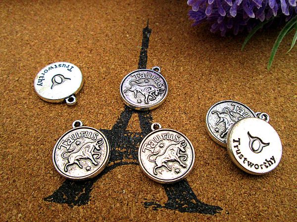 36pcs constellation charms, antique silve constellation taurus 18*20mm star sign charm pendant, Bronze;silver
36pcs constellation charms, antique silve constellation taurus 18*20mm star sign charm pendant, Bronze;silver