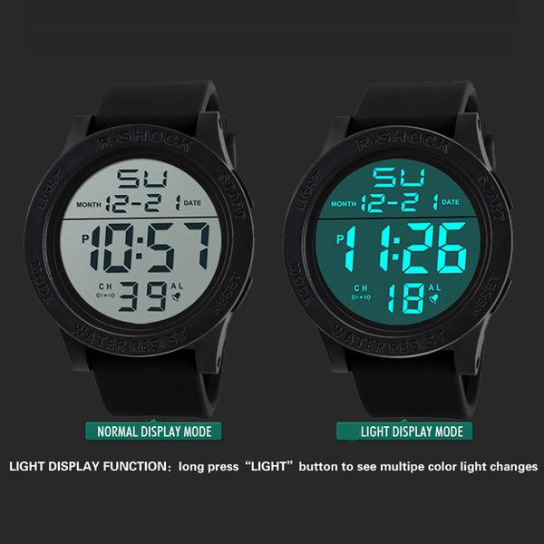 2018 digital men women relogio sport fashion waterproof men's boy lcd digital satch date rubber sport wrist watch #0527, Slivery;brown
2018 digital men women relogio sport fashion waterproof men's boy lcd digital satch date rubber sport wrist watch #0527, Slivery;brown