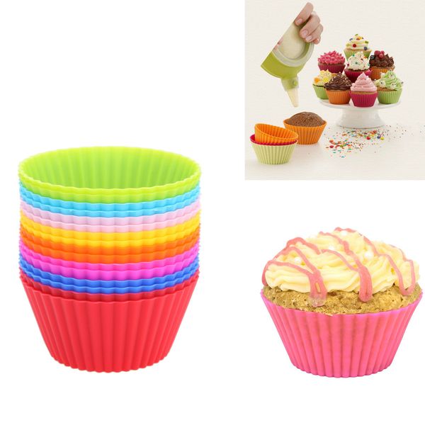 16pcs/lot 7cm muffin cupcake mould colorful round shape silicone cupcake mould bakeware maker mold tray baking cup liner molds
16pcs/lot 7cm muffin cupcake mould colorful round shape silicone cupcake mould bakeware maker mold tray baking cup liner molds