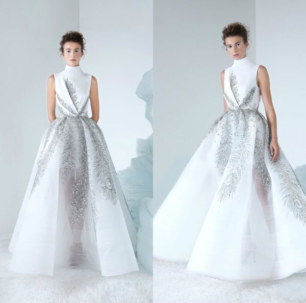 2019 azzi&osta lebanon prom dresses high neck luxury beads sequins tulle floor length evening dress party wear custom made formal gowns, Black;red
2019 azzi&osta lebanon prom dresses high neck luxury beads sequins tulle floor length evening dress party wear custom made formal gowns, Black;red