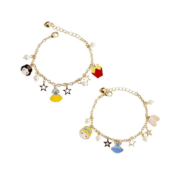 6pcs/lot fashion women jewelry accessories alice cartoon cute little girl skirt pentagram bracelet, White
6pcs/lot fashion women jewelry accessories alice cartoon cute little girl skirt pentagram bracelet, White