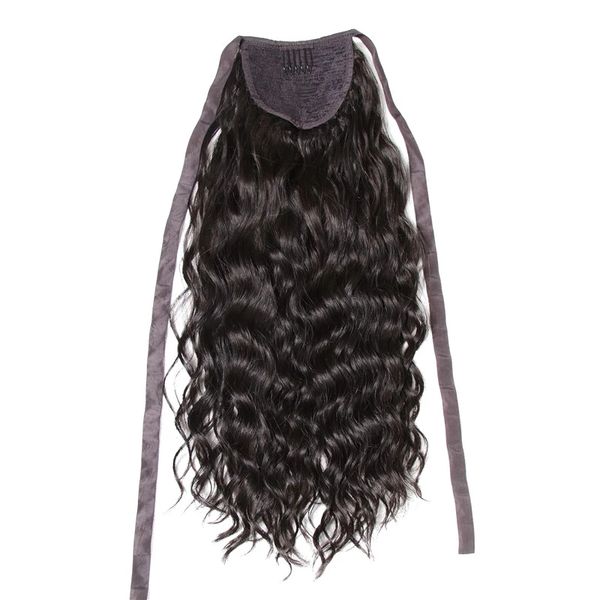remy ponytail human hair brazilianvirgin wavy curly ponytail human hair extensions clip in human hair ribbon wrap around ponytail 120g, Black
remy ponytail human hair brazilianvirgin wavy curly ponytail human hair extensions clip in human hair ribbon wrap around ponytail 120g, Black