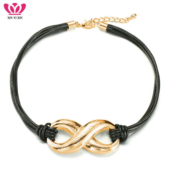 vintage big number eight necklaces pendants gold multi layer chokers black leather chains women necklace christmas party gift, Silver
vintage big number eight necklaces pendants gold multi layer chokers black leather chains women necklace christmas party gift, Silver