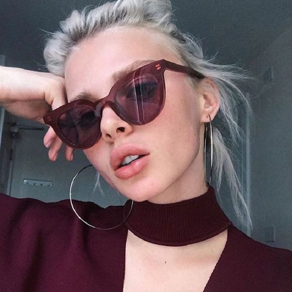 2018 new cat eye sunglasses women red fashion colour sun glasses brand design vintage shades oculos uv400, White;black
2018 new cat eye sunglasses women red fashion colour sun glasses brand design vintage shades oculos uv400, White;black