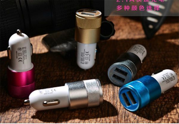 

Dual u b port car adapter charger univer al aluminium car charger u b for iphone7 plu am ung galaxy 8 lg g6 oneplu 3