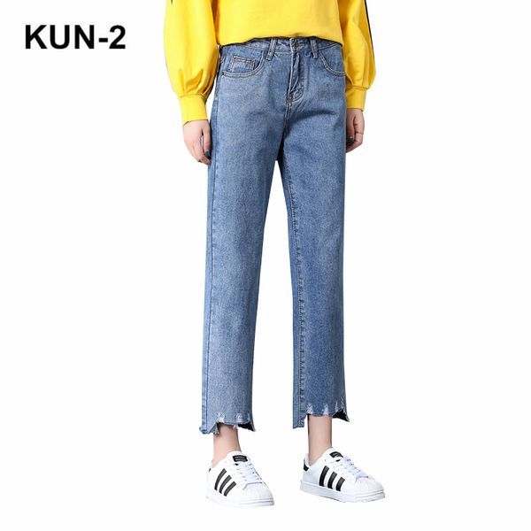 loose wide leg nine points jeans 2018 fashion jeans for woman side denim pants high waist plus size femme trousers, Blue
loose wide leg nine points jeans 2018 fashion jeans for woman side denim pants high waist plus size femme trousers, Blue