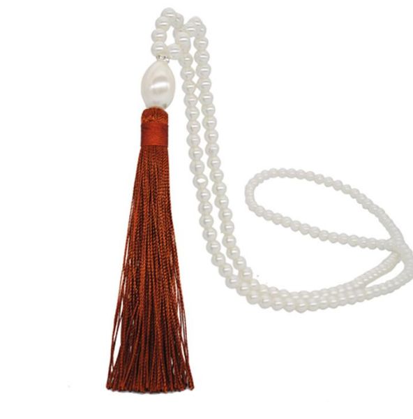 new colored silk fringed necklace female joker,pearl sweater chain long autumn winter clothing pendant ing, Silver
new colored silk fringed necklace female joker,pearl sweater chain long autumn winter clothing pendant ing, Silver