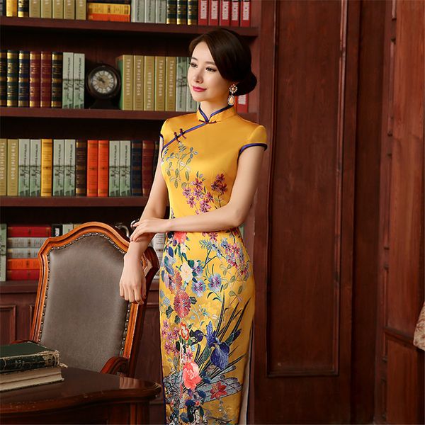 2018 sequin chinese long cheongsam wedding qipao fishtail qipao dress for party yellow chinese traditional dress evening, Red
2018 sequin chinese long cheongsam wedding qipao fishtail qipao dress for party yellow chinese traditional dress evening, Red