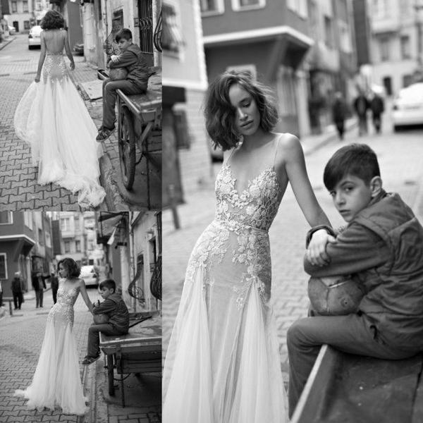 liz martinez 2019 beach mermaid wedding dresses spaghetti neckline lace backless trumpet bridal gowns boho country vestido de novia, White
liz martinez 2019 beach mermaid wedding dresses spaghetti neckline lace backless trumpet bridal gowns boho country vestido de novia, White