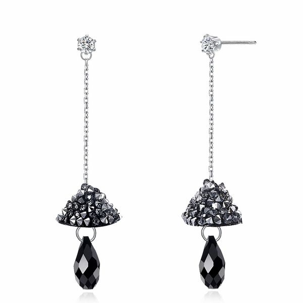 hemiston 925 sterling silver cz mushroom black crystal long charm women creole earrings, bijoux jewelry classical ts sve287, Golden;silver
hemiston 925 sterling silver cz mushroom black crystal long charm women creole earrings, bijoux jewelry classical ts sve287, Golden;silver