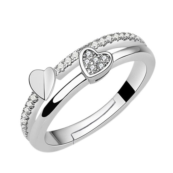 new 925 sterling silver rings love zirconia couple for women rings adjustable ing, Golden;silver
new 925 sterling silver rings love zirconia couple for women rings adjustable ing, Golden;silver