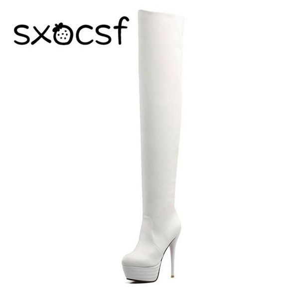 plus size 35-46 fashion womens over the knee boots girls thin high heeled long boots platform heel botas mujer black white
plus size 35-46 fashion womens over the knee boots girls thin high heeled long boots platform heel botas mujer black white