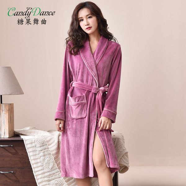 women's autumn and winter flannel robes medium thick island velvet coral fleece warm thermal spa sleepwear plus size coat, Black;red
women's autumn and winter flannel robes medium thick island velvet coral fleece warm thermal spa sleepwear plus size coat, Black;red