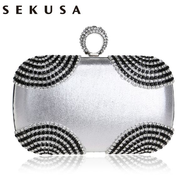 sekusa diamonds metal finger ring women evening bags crystal wedding bridal gift handbags party day clutches purse
sekusa diamonds metal finger ring women evening bags crystal wedding bridal gift handbags party day clutches purse