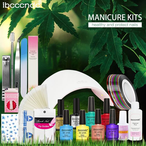 nail art set manicure tools 24w uv led lamp 6 color uv gel varnishes base coat with polish remover practice tips shilak kit
nail art set manicure tools 24w uv led lamp 6 color uv gel varnishes base coat with polish remover practice tips shilak kit