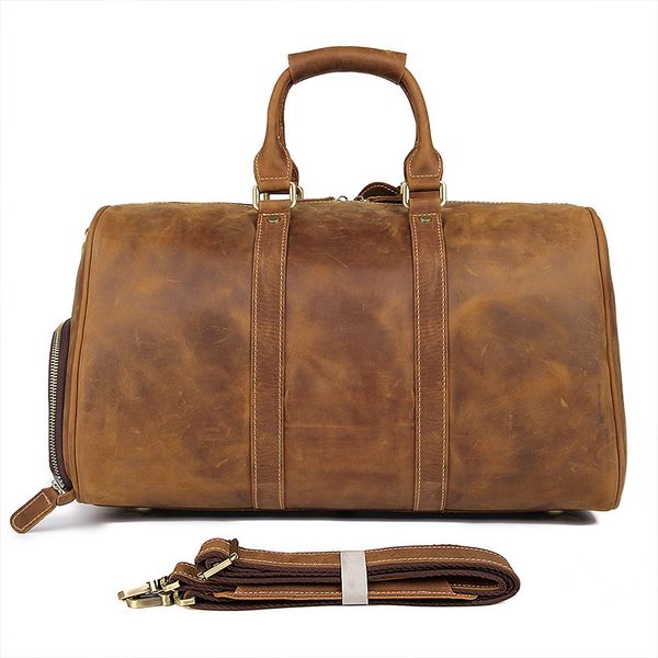 men's big capacity travel bag durable crazy horse leather travel duffel real leather large shoulder weekend bag x-7077
men's big capacity travel bag durable crazy horse leather travel duffel real leather large shoulder weekend bag x-7077