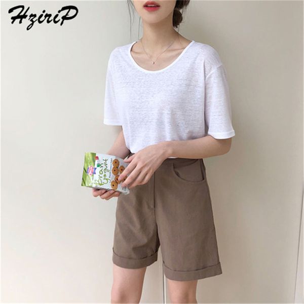 hzirip 2018 solid o-neck t-shirt women summer ol casual elegant white t-shirts fashion short sleeve loose shirt femme
hzirip 2018 solid o-neck t-shirt women summer ol casual elegant white t-shirts fashion short sleeve loose shirt femme