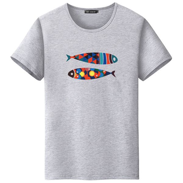 funny fish print t-shirts fashion tropical fish printed t shirts men women short sleeve hip hop streetwear plus size tshirt, White;black
funny fish print t-shirts fashion tropical fish printed t shirts men women short sleeve hip hop streetwear plus size tshirt, White;black