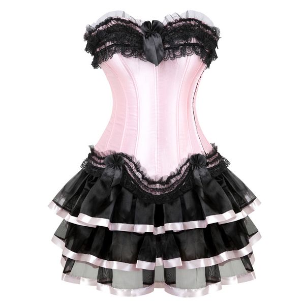 lace trim pink corsets for girl's lingerie dancing dress overbust lace up bustier corset with tutu skirt gothic corset, Black;white
lace trim pink corsets for girl's lingerie dancing dress overbust lace up bustier corset with tutu skirt gothic corset, Black;white