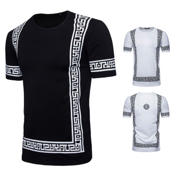 pattern design men t shirts summer homme cotton crew neck tees short sleeved black white color clothes, White;black
pattern design men t shirts summer homme cotton crew neck tees short sleeved black white color clothes, White;black