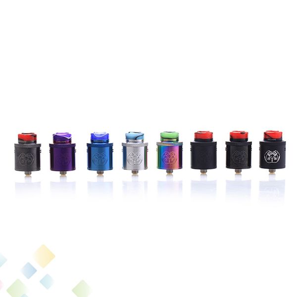 

Authentic Hellvape Drop Dead RDA Atomizer 24mm Diameter Dual Coil 810 Drip Tip Tank 510 Acrylic Drip Tips Ecig DHL Free