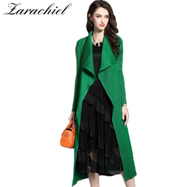 2018 autumn women casual folds thin elastic windbreaker coat long sleeve lapel collar cardigan outerwear solid color long trench, Tan;black
2018 autumn women casual folds thin elastic windbreaker coat long sleeve lapel collar cardigan outerwear solid color long trench, Tan;black